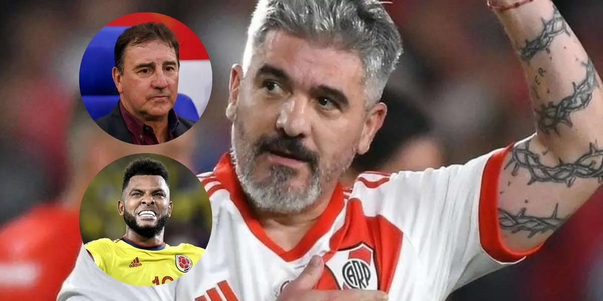 Ortega habló de Borja. Fotos de Lorenzo de Revista Semana, Borja de Goal.com y Ortega de Diario Olé.