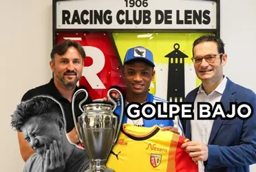 Óscar Cortés se quedó fuera de la Champions League por un golpe bajo de su entrenador en el Lens de Francia.