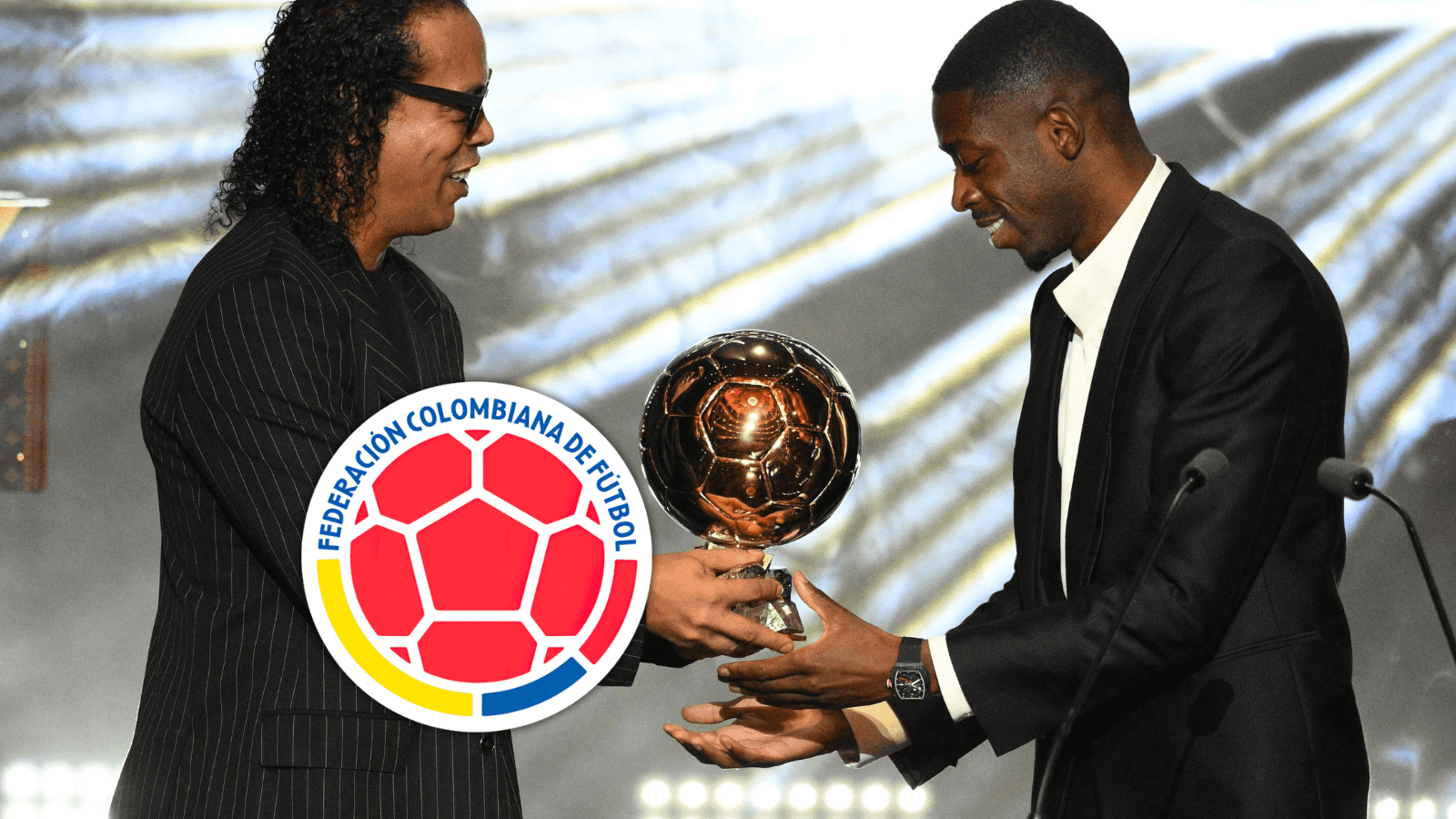 Ousmane Dembélé y conoce los colombianos que le han acompañado en su carrera Foto: Ballon D Or y Escudoteca