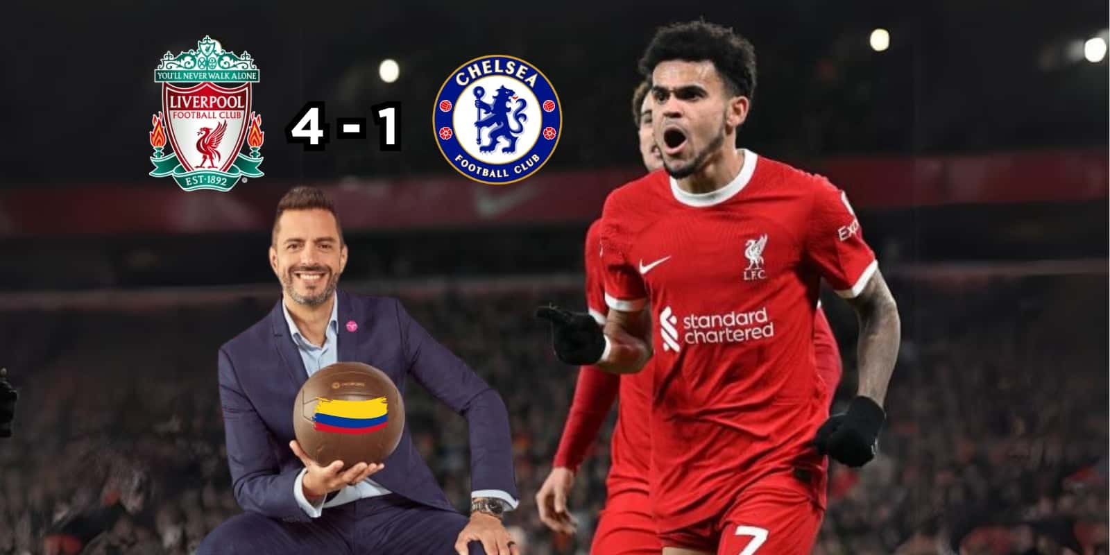 Pablo Giralt se rindió a los pies de Luis Díaz en el Liverpool.