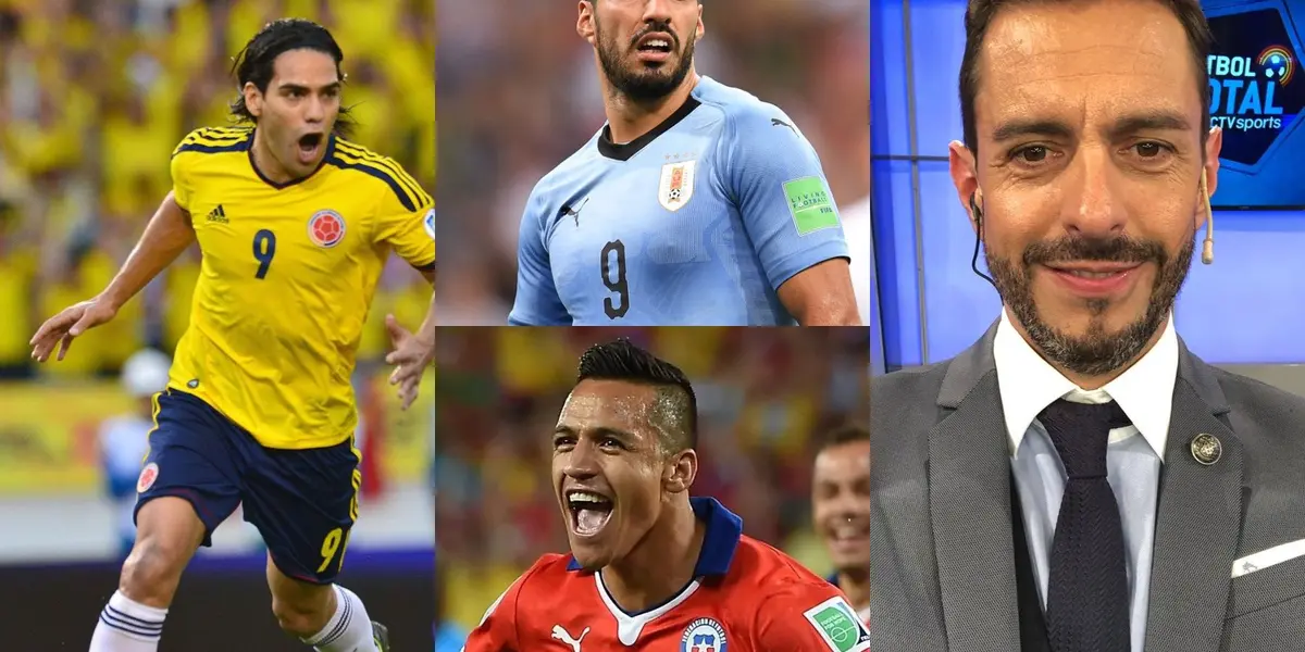 Pablo Giralt sorprendió en las redes sociales al hacer una encuesta y una comparativa con Radamel Falcao, Alexis Sánchez y Luis Suárez.