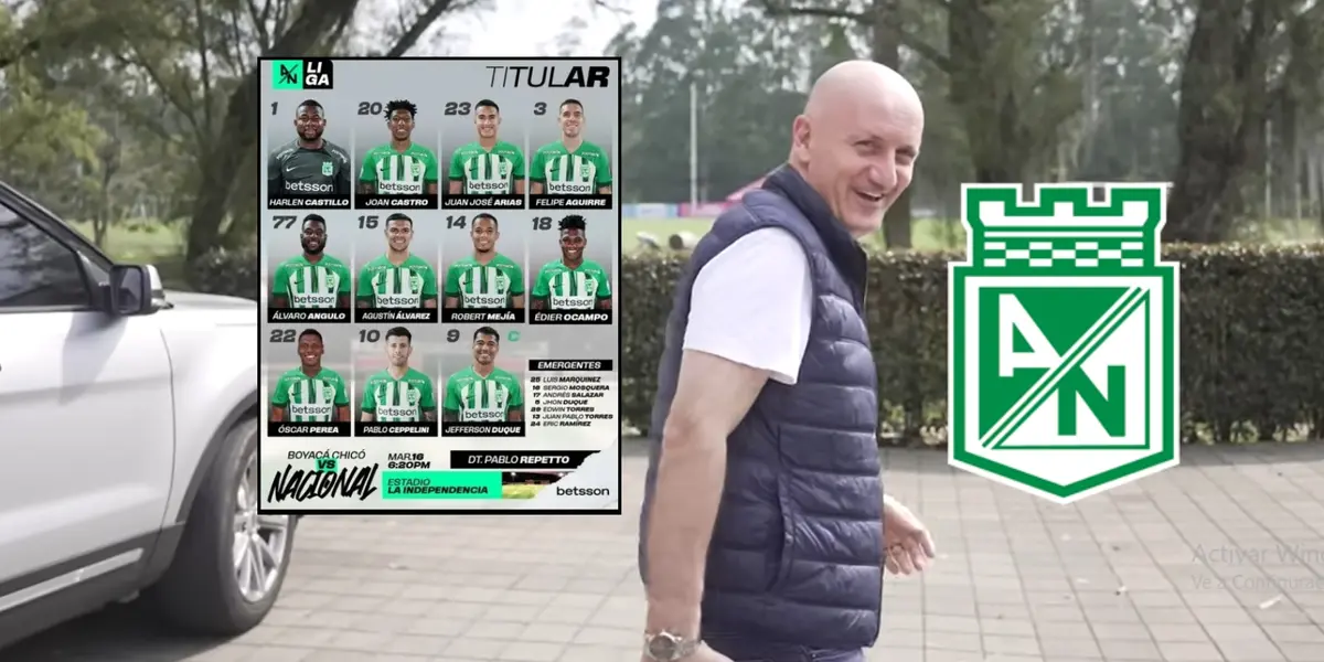 Pablo Repetto llegando a la sede de Atlético Nacional