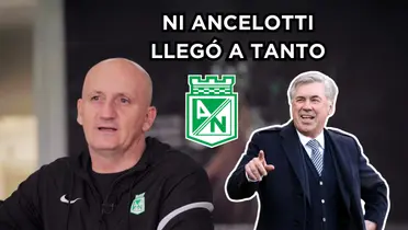 Pablo Repetto sorprendió en Nacional con una decisión. Foto de Repetto tomada de Nacional YouTube, Ancelotti de Inside Football.