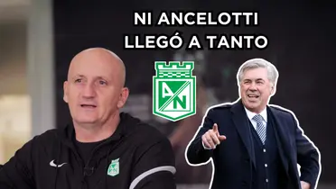   Pablo Repetto sorprendió en Nacional con una decisión. Foto de Repetto tomada de Nacional YouTube, Ancelotti de Inside Football. 