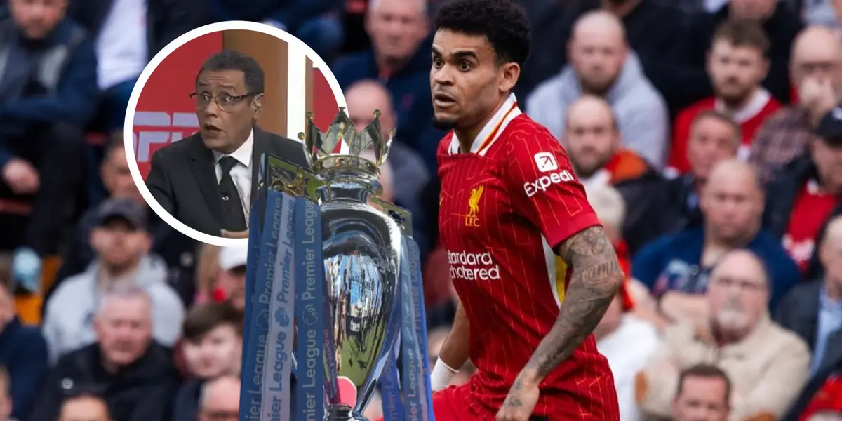 Pacho Vélez lanzó una fuerte crítica a Luis Díaz y su desempeño en el Liverpool. Entérate aquí. Foto: Captura de ESPN, Luis Díaz y Premier League
