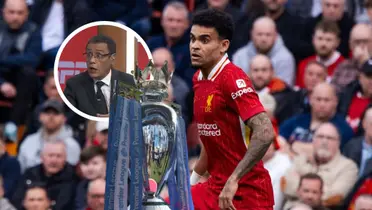 Pacho Vélez lanzó una fuerte crítica a Luis Díaz y su desempeño en el Liverpool. Entérate aquí. Foto: Captura de ESPN, Luis Díaz y Premier League