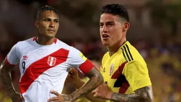 Paolo Guerrero, al lado James Rodríguez. FOTO: Pulzo