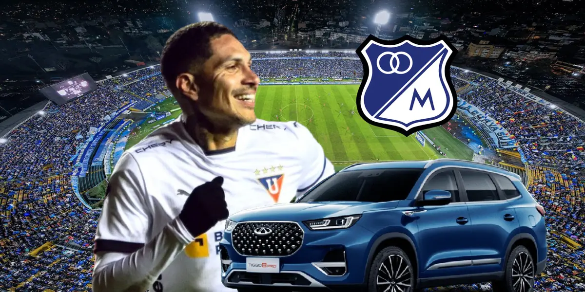 Paolo Guerrero y el carro que recibiría de llegar a Millonarios.