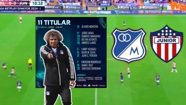 Partido de Millonarios FC contra Junior FC en El Campín