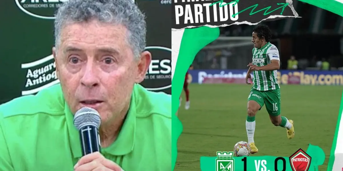 Pedro Sarmiento habló sobre su continuidad en Atlético Nacional luego de ganarle a Patriotas.