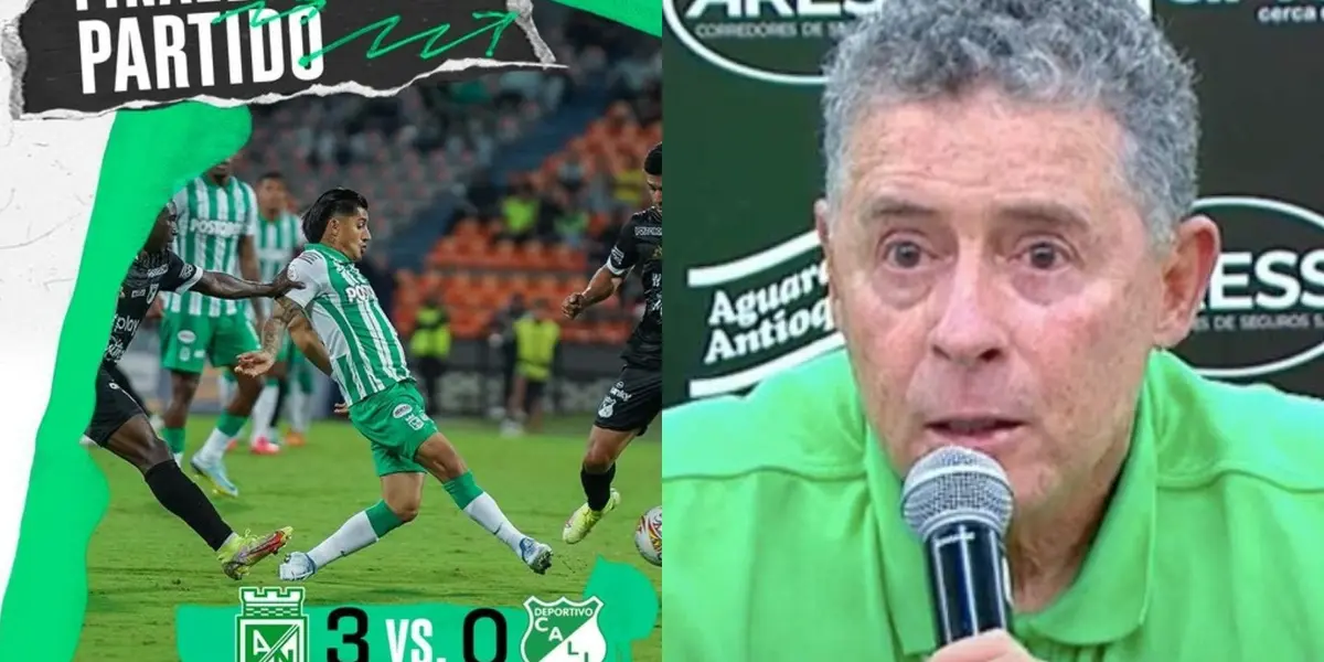 Pedro Sarmiento hizo una evaluación luego de la goleada de Atlético Nacional contra el Deportivo Cali.
