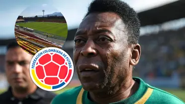 Pelé, leyenda del fútbol mundial y el día que fue expulsado en El Campín Foto: Grox, Escudoteca, IDRD