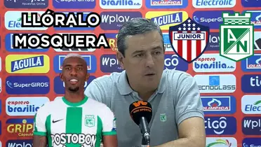 Pérez dio un detalle sobre la defensa de Nacional.  Foto tomada de captura de pantalla de rueda de prensa DIMAYOR y Nacional Web Site.