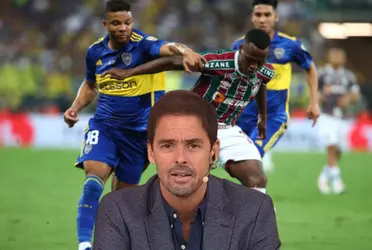 Periodista argentino opinó sobre el delantero colombiano en la final de la Libertadores.