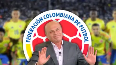 Picante: Carlos Antonio Vélez y un nuevo dardo a la Selección Colombia Foto: FCF, Escudoteca y Captura de Win Sports