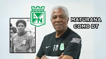 Piden a Maturana como DT de Nacional. Fotos de Maturana del Web Site de Atlético Nacional, logo de Wikipedia.