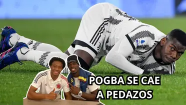 Pogba recibió una mala noticia. Foto de Pogba tomada de Leparisien y Cuadrado de Tribuna.com