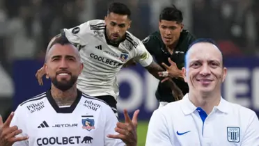 Postales del último duelo entre Alianza Lima vs Colo Colo, al lado Arturo Vidal y Alejandro Restrepo. FOTO: La República