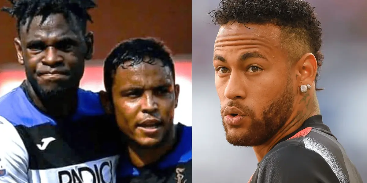 Previo al partido por la Champions League, ESPN reveló los sueldos de los dos colombianos, Duván Zapata y Luir Muriel con referencia a Neymar.