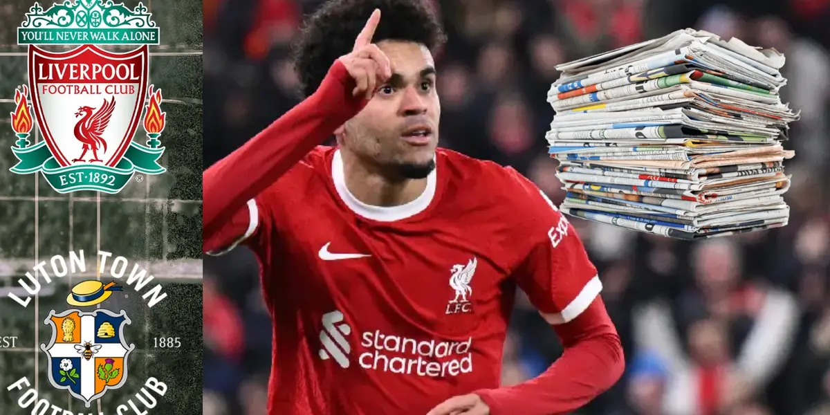 Previo Liverpool vs Luton lo que dijo la prensa inglesa sobre Luis Díaz y Klopp