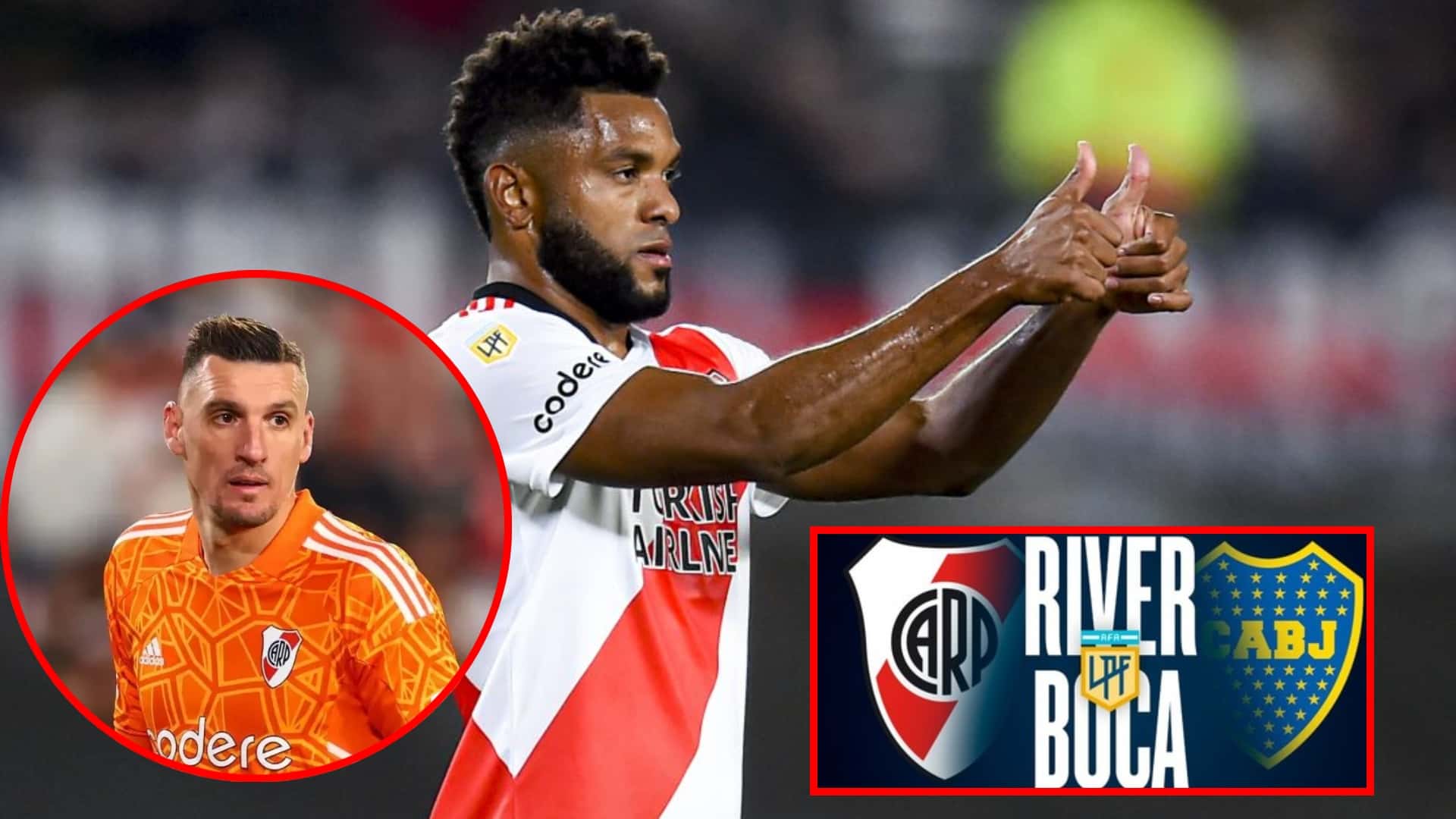 Previo River Plate vs Boca Juniors, así se rindió Armani ante Miguel Ángel Borja