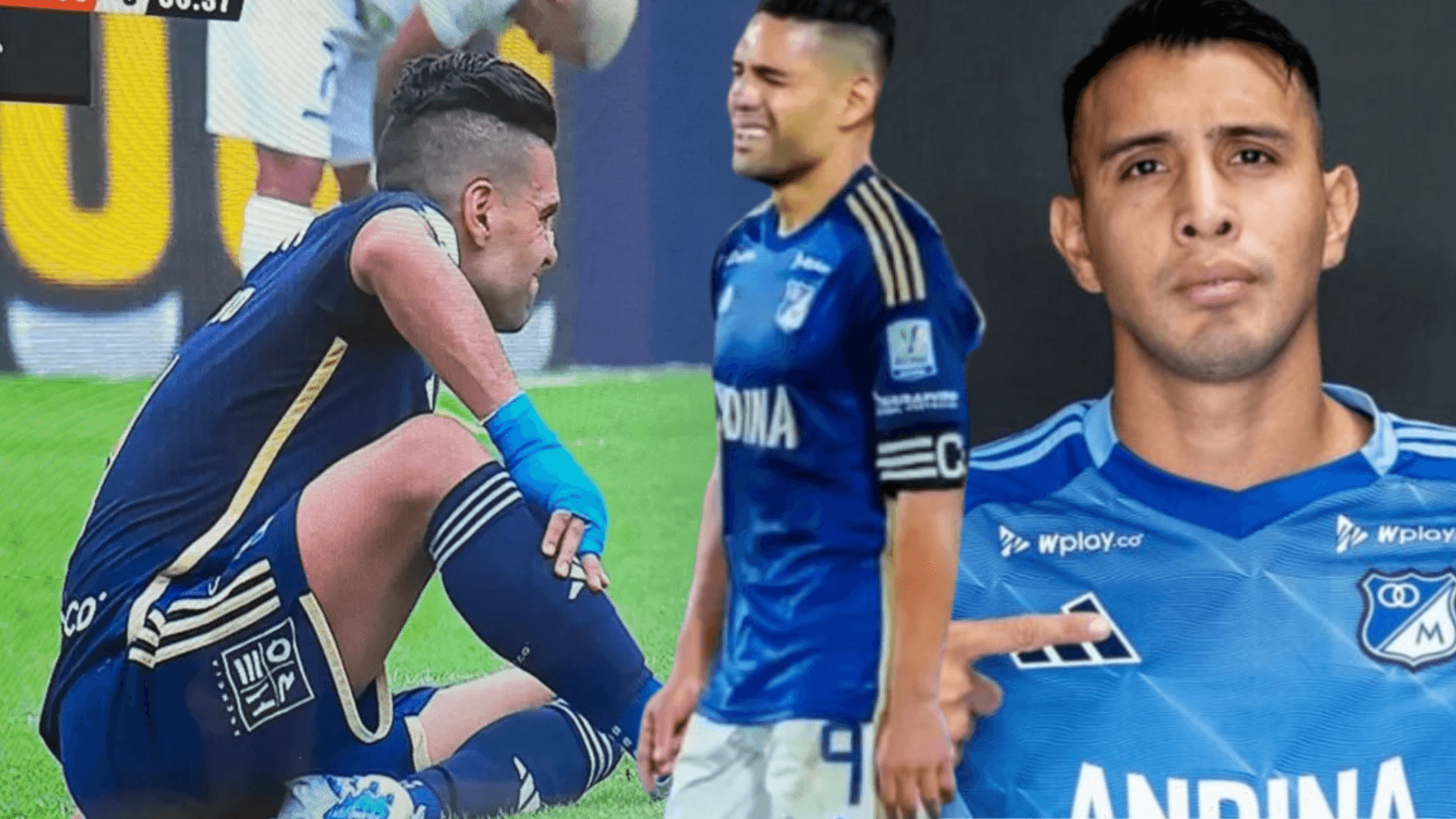 ¿Qué no existe la mala suerte? En un partido en el que Millonairos no sufría, Falcao y Rodrigo Contreras salieron lesionados