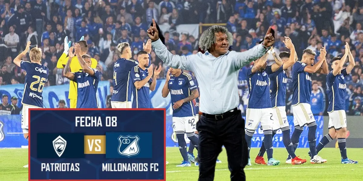 Que se tenga Patriotas, la mejor noticia que recibió el DT Gamero en Millonarios