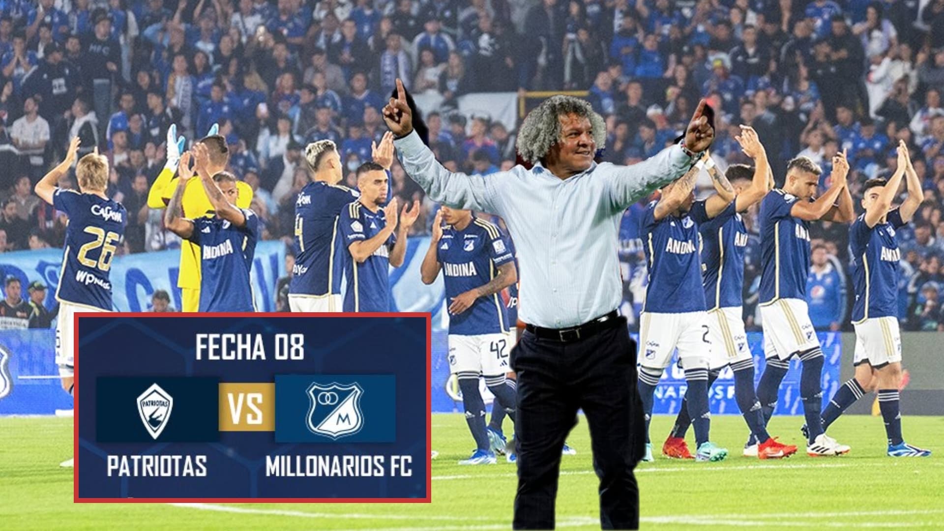 Que se tenga Patriotas, la mejor noticia que recibió el DT Gamero en Millonarios