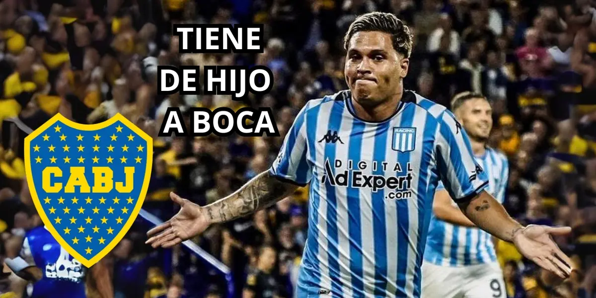   Quintero tiene de hijo a Boca Juniors. Foto de Quintero tomada de Twitter JS - @juegosimple__