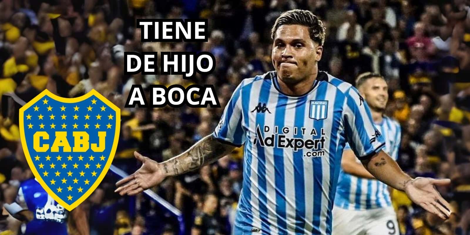 Quintero tiene de hijo a Boca Juniors. Foto de Quintero tomada de Twitter JS - @juegosimple__