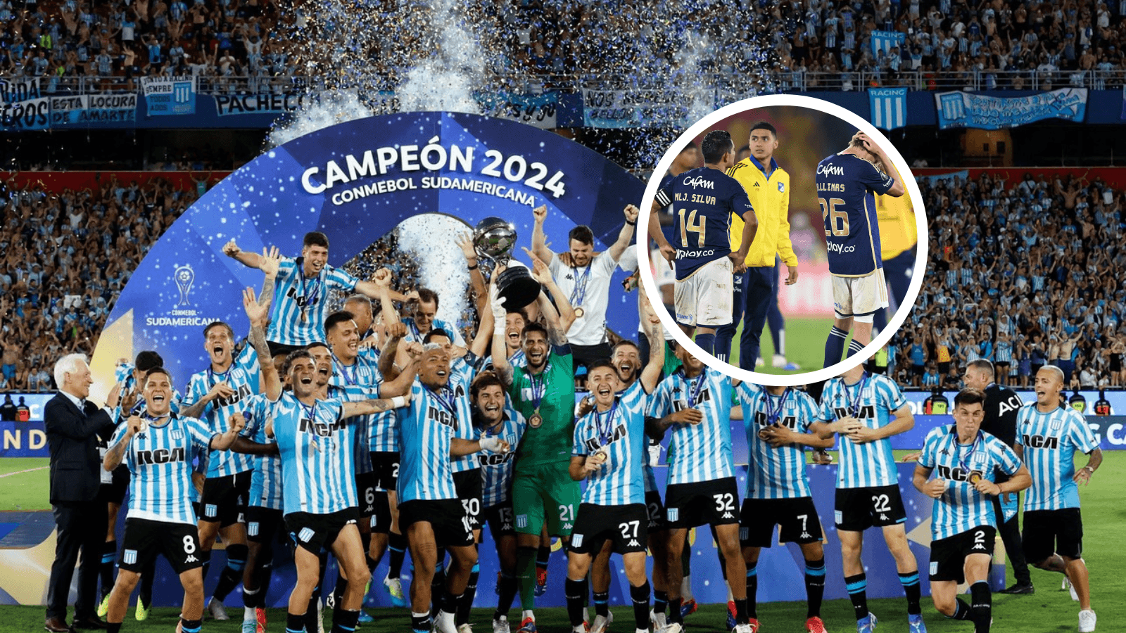 Racing campeón Copa Sudamericana Foto: Olé y Semana