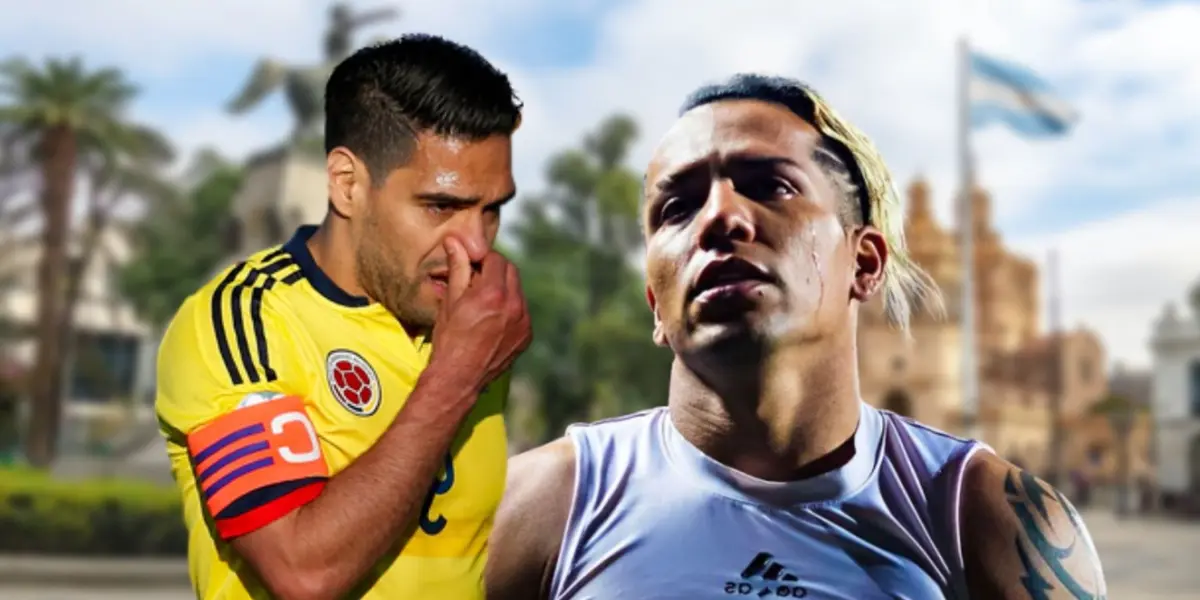 Radamel Falcao, al lado Dayro Moreno.