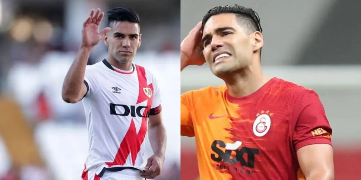 Radamel Falcao no anda muy bien en el Rayo Vallecano, pese a que está en condiciones de jugar.