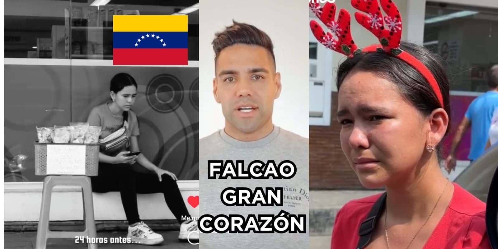 Radamel Falcao ayudó a un joven de Venezuela que la estaba pasando muy mal en este momento.