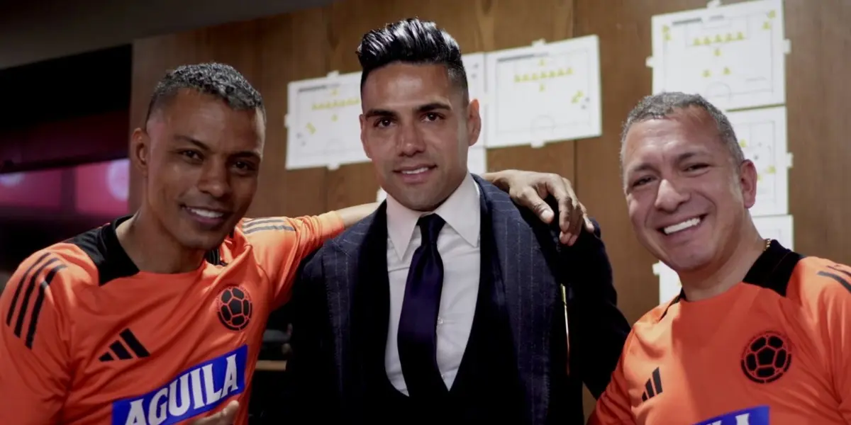 Radamel Falcao con el staff de la Selección Colombia. Foto tomada de FCF.