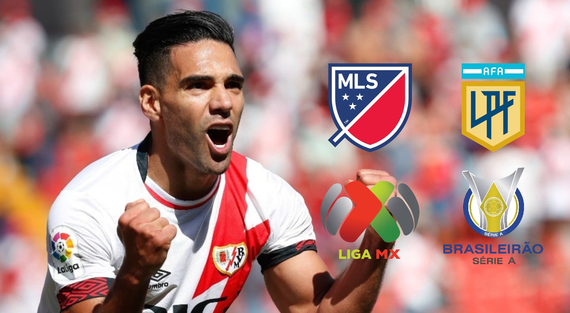 Radamel Falcao con la camiseta de Rayo Vallecano. FOTO: Marca