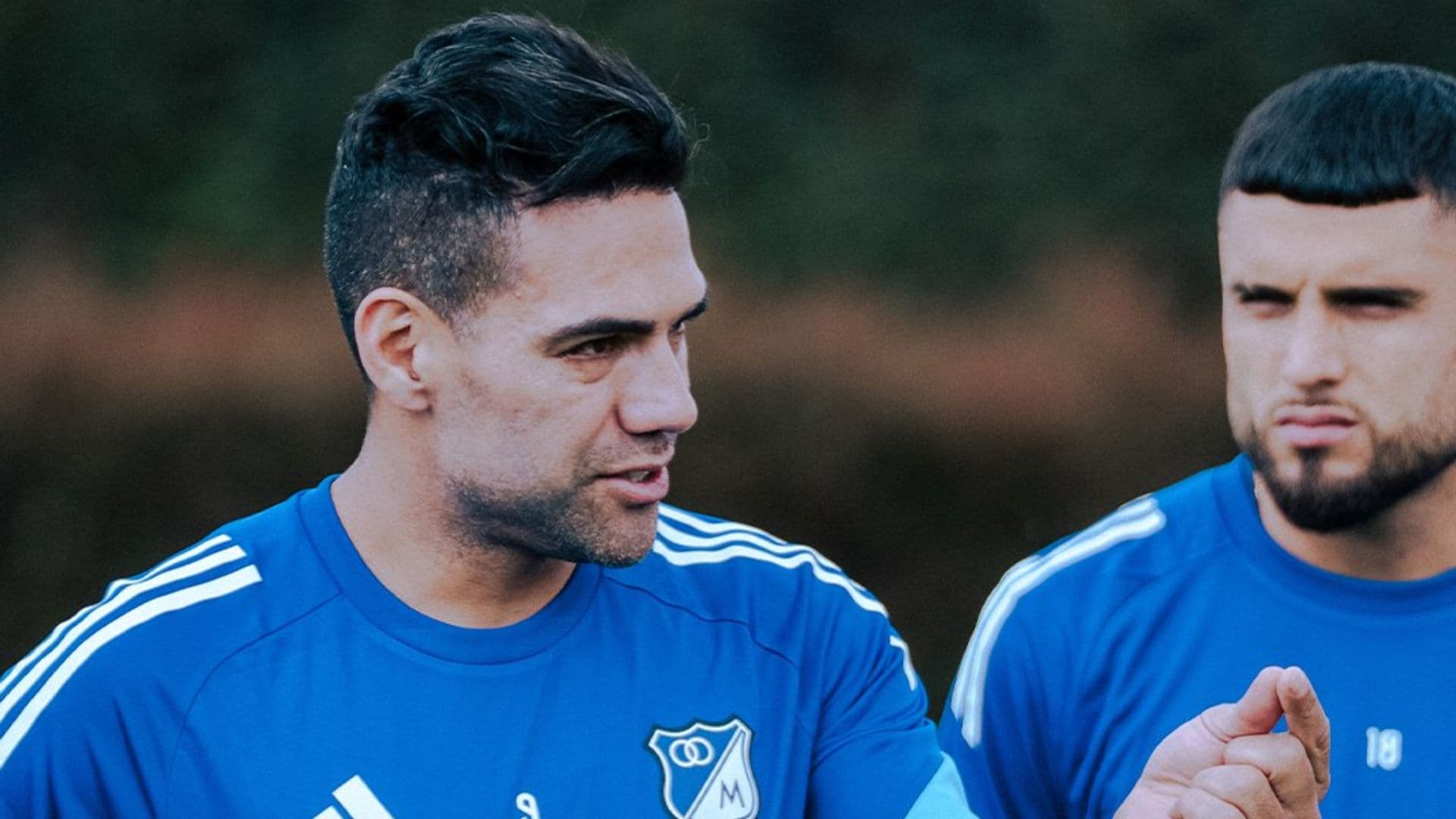 Radamel Falcao entrenando en Millonarios - X @MillosFCoficial