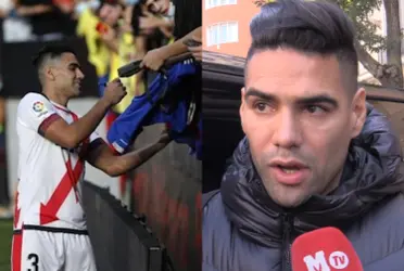 Radamel Falcao es el jugador que está causando emociones en Vallecas, los hinchas y la prensa de España lo reconocen.
