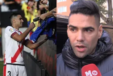 Radamel Falcao es el jugador que está causando emociones en Vallecas, los hinchas y la prensa de España lo reconocen. 