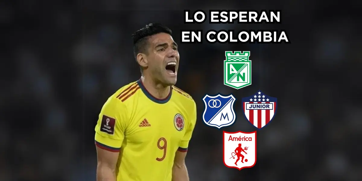 Radamel Falcao es esperado de brazos abiertos por un equipo de Colombia.