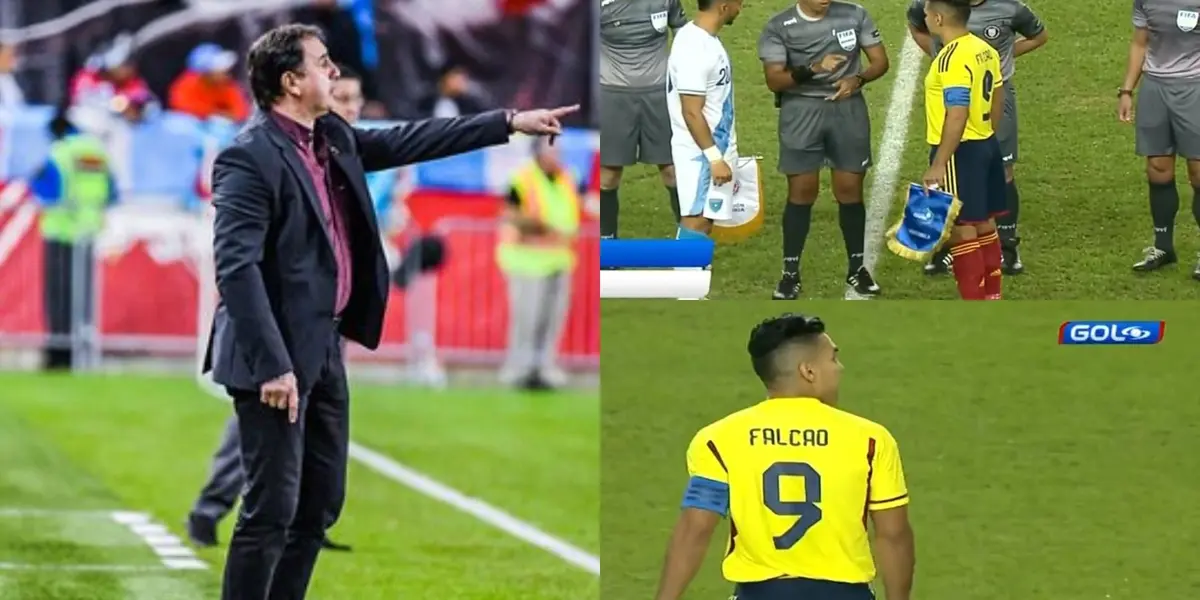 Radamel Falcao fue uno de los jugadores titulares de la Selección Colombia contra la Selección Guatemala.