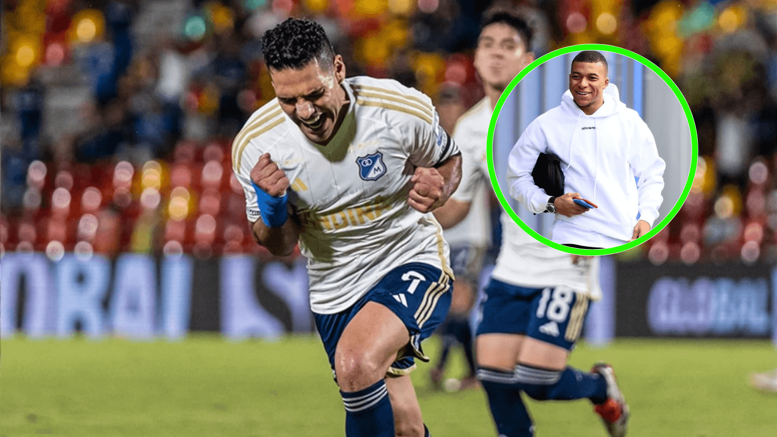 Radamel Falcao García Foto: Falcao y Kylian Mbappé