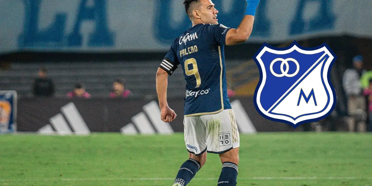 Radamel Falcao García Foto: Millonarios FC y Escudoteca