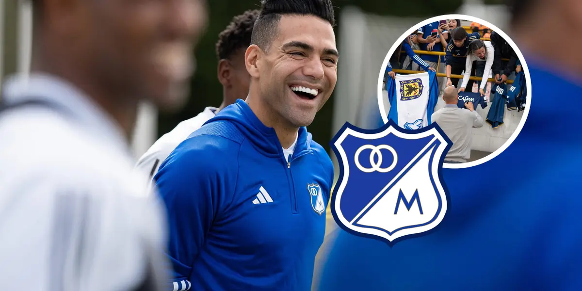 Radamel Falcao García Foto: Millonarios FC y Escudoteca