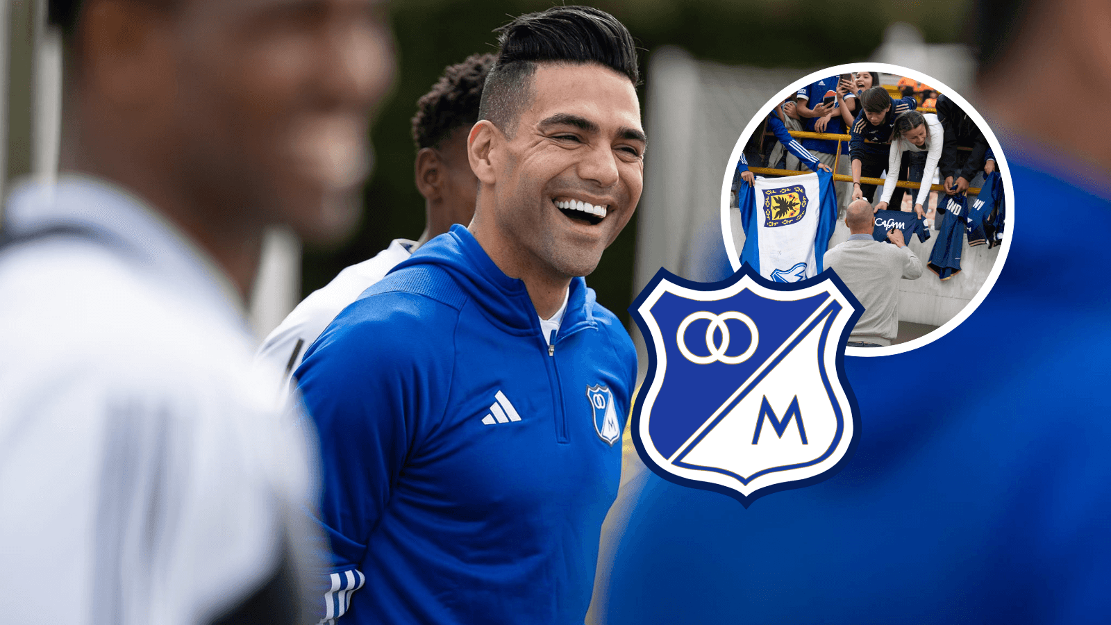 Radamel Falcao García Foto: Millonarios FC y Escudoteca