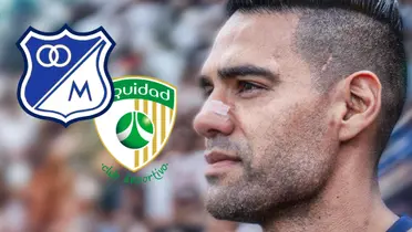 Radamel Falcao García Foto: Millonarios FC y Escudoteca