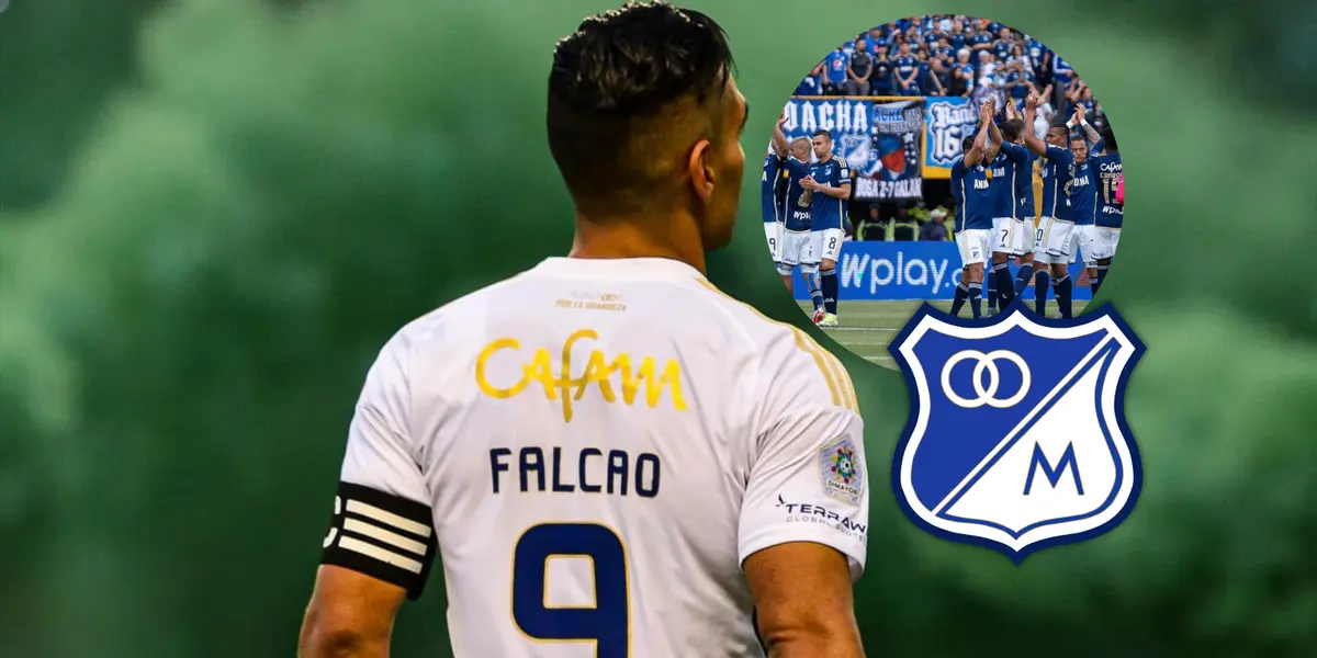 Radamel Falcao García Foto: Millonarios FC y Escudoteca