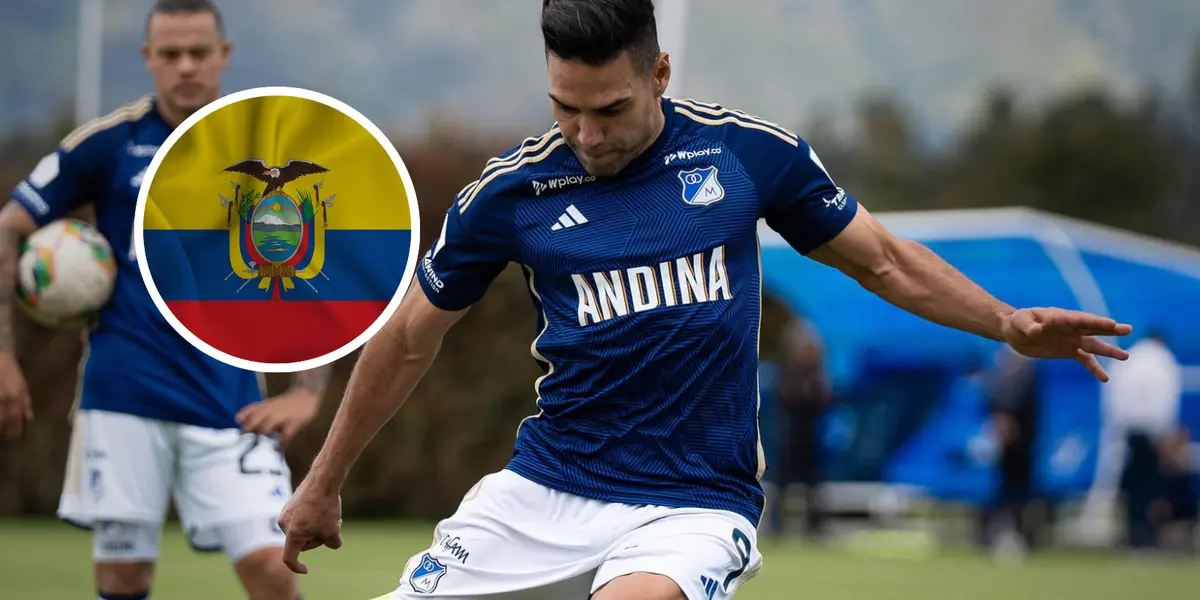 Radamel Falcao García Foto: Millonarios FC y Pexels