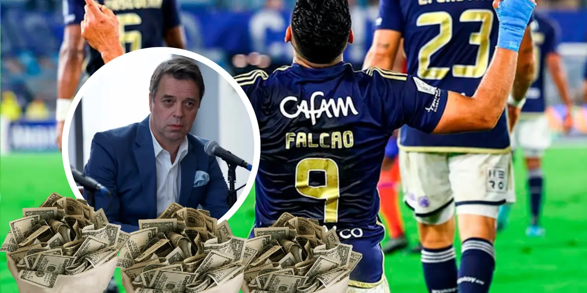 Radamel Falcao García y Gustavo Serpa Foto: Facebook y Falcao