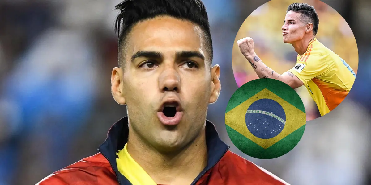 Radamel Falcao García y James Rodríguez Foto: Redes sociales de Falcao y James Rodríguez, Pexels